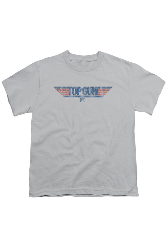 Top Gun - 8 Bit Logo - Youth Short Sleeve Shirt - X-Large