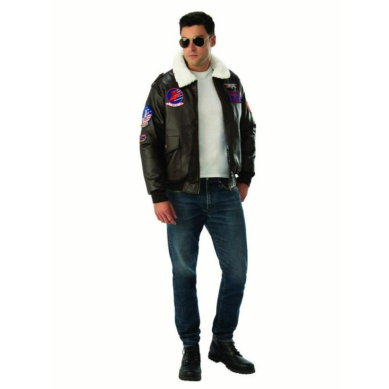Top Gun Bomber Jacket Adult Brown Top Gun Bomber Jacket Adult Brown