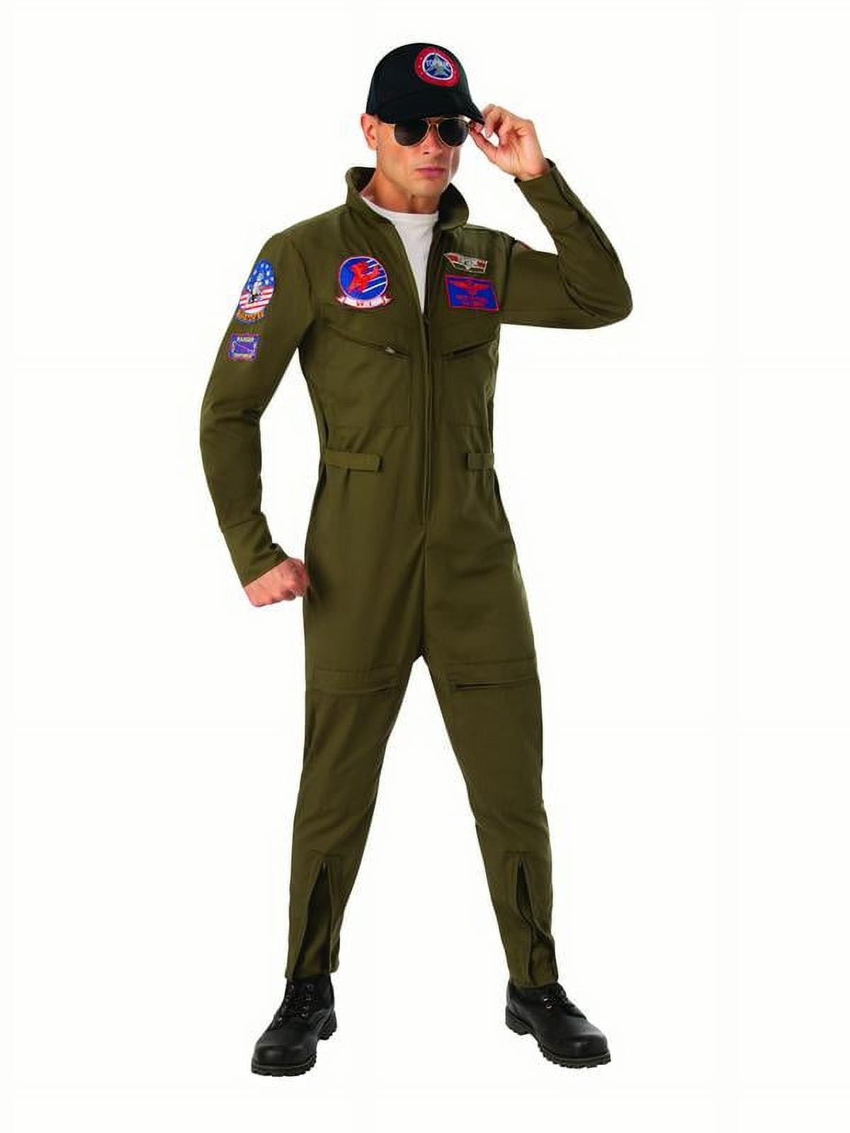 Mens Deluxe Top Gun Halloween Costume size Standard