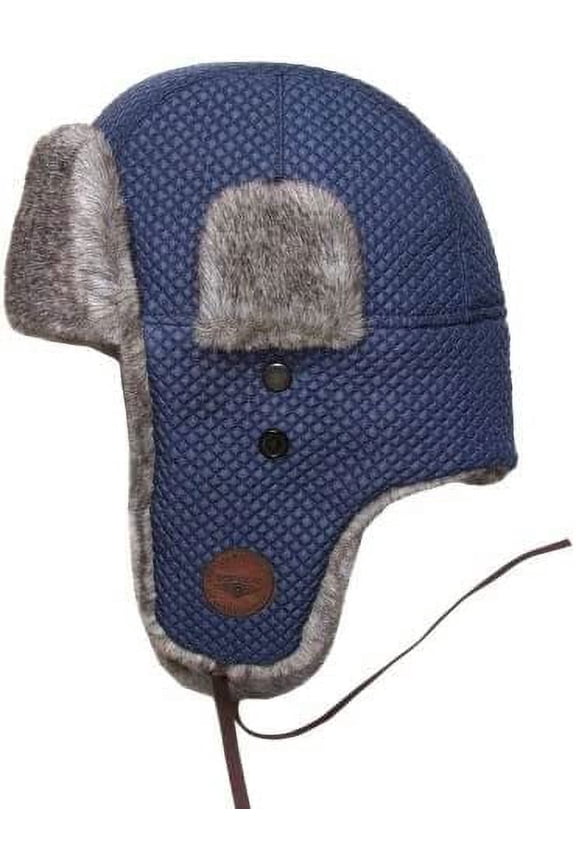 Aviator Quilted Hat (Blue)