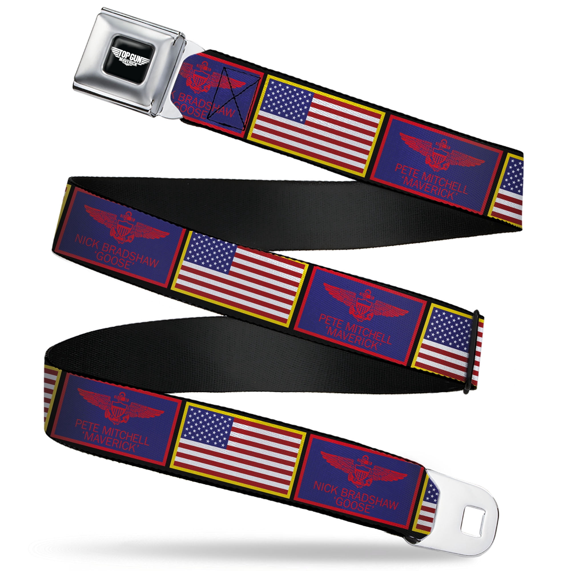 TOP GUN バックル Top Gun Belt, Seatbelt Buckle Belt, Top Gun