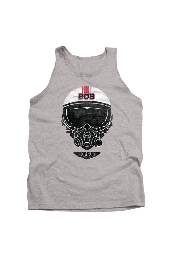 Top Gun Bob Helmet Unisex Adult Tank Top, Athletic Heather, X-Large