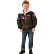 Top Gun Classic Maverick Bomber Jacket for Kids by Rubies, Boys Medium