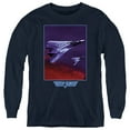 thumbnail image 1 of Top Gun Clouds Youth Long Sleeve T shirt, Navy, Medium, 1 of 2