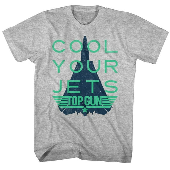 Top Gun Cool Gray Heather Adult T-Shirt 4Xl