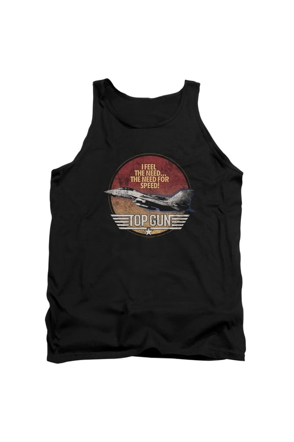 Top Gun Fighter Unisex Adult Tank Top, Black, X-Large