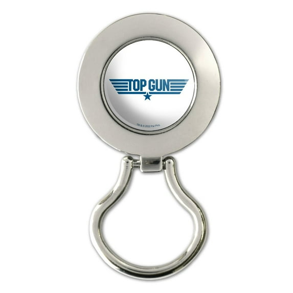 Top Gun Flat Logo Magnetic Metal Eyeglass ID Badge Holder