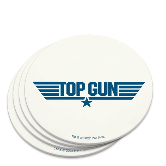 Top Gun Flat Logo Novelty Coaster Set