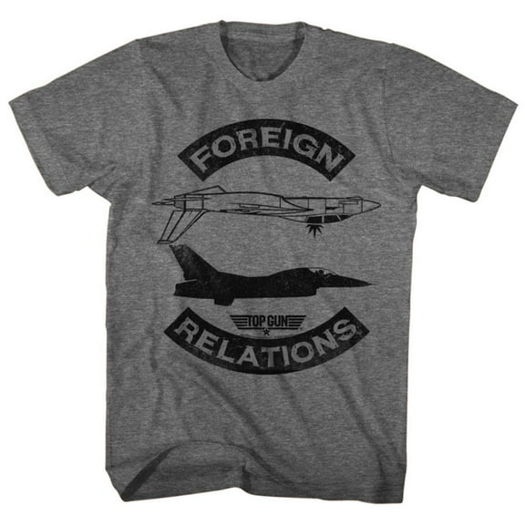Top Gun- Foreign Relations Apparel T-Shirt - Grey