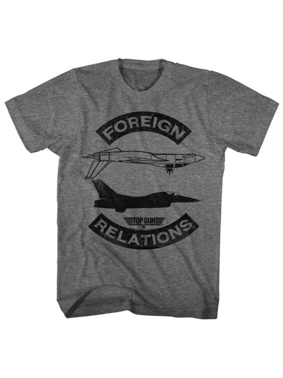 Top Gun- Foreign Relations Apparel T-Shirt - Grey