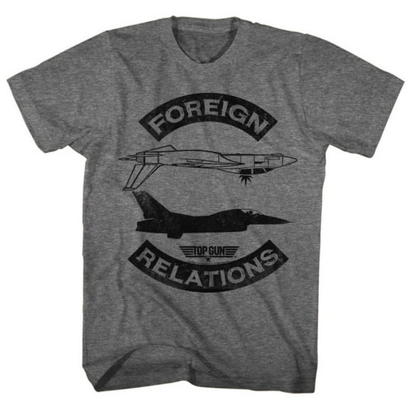 Top Gun- Foreign Relations Apparel T-Shirt - Grey