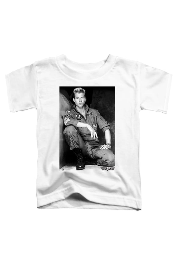 Top Gun Fresh Ice Unisex Toddler T Shirt for Boys and Girls, White, Large (4T)