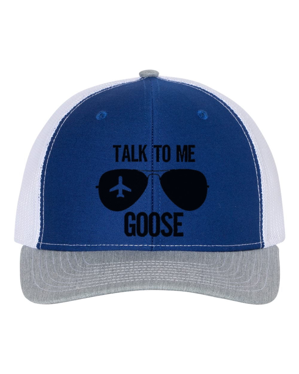 Top Gun Hat, Talk To Me Goose, Maverick Hat, Trucker Hat, Snapback, Top Gun  Cap, Gift For Him, Adjustable, TopGun Apparel, Black Text,  Navy/White/Heather 