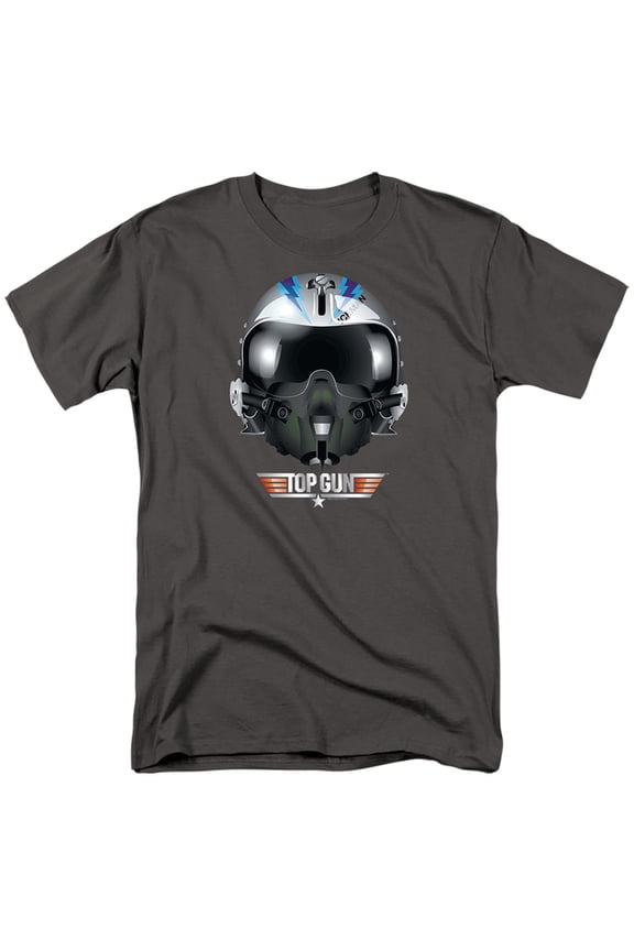 Top Gun - Iceman Helmet - Adult Unisex Short Sleeve T-Shirt - Gray