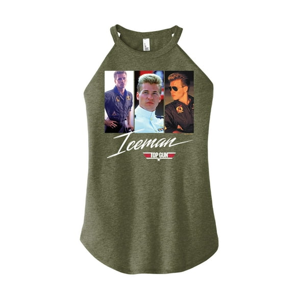 Top Gun - Iceman - Juniors High Neck Tank Top