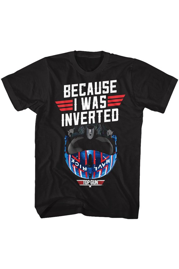 Top Gun Inverted Black Adult T-Shirt