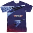 thumbnail image 1 of Top Gun Jets In Motion Unisex Adult Front Only Sublimated T Shirt for Men and Women, White, 3X-Large, 1 of 2