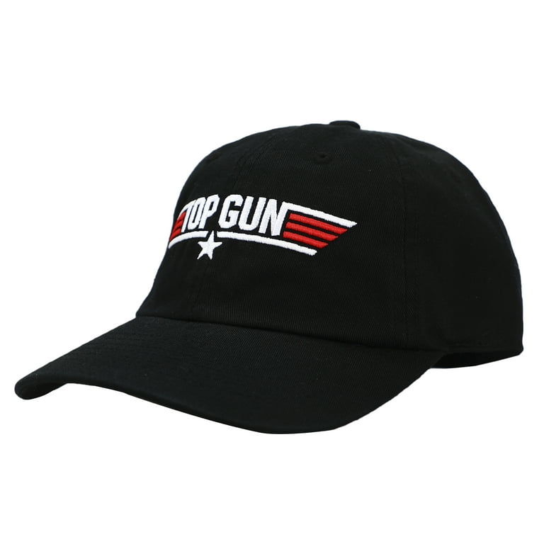 Hat Logo Gun Snapback Top Black