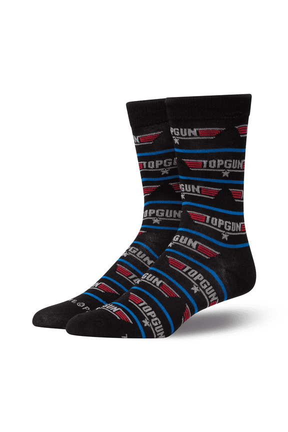 Top Gun Crew Socks  Officially Licensed Movie Merchandise  Size Large for Men & Women  Retro 80s