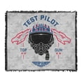 thumbnail image 1 of Top Gun: Maverick Blanket, 50"x60" Test Pilot Woven Tapestry Cotton Blend Fringed Throw Blanket, 1 of 6