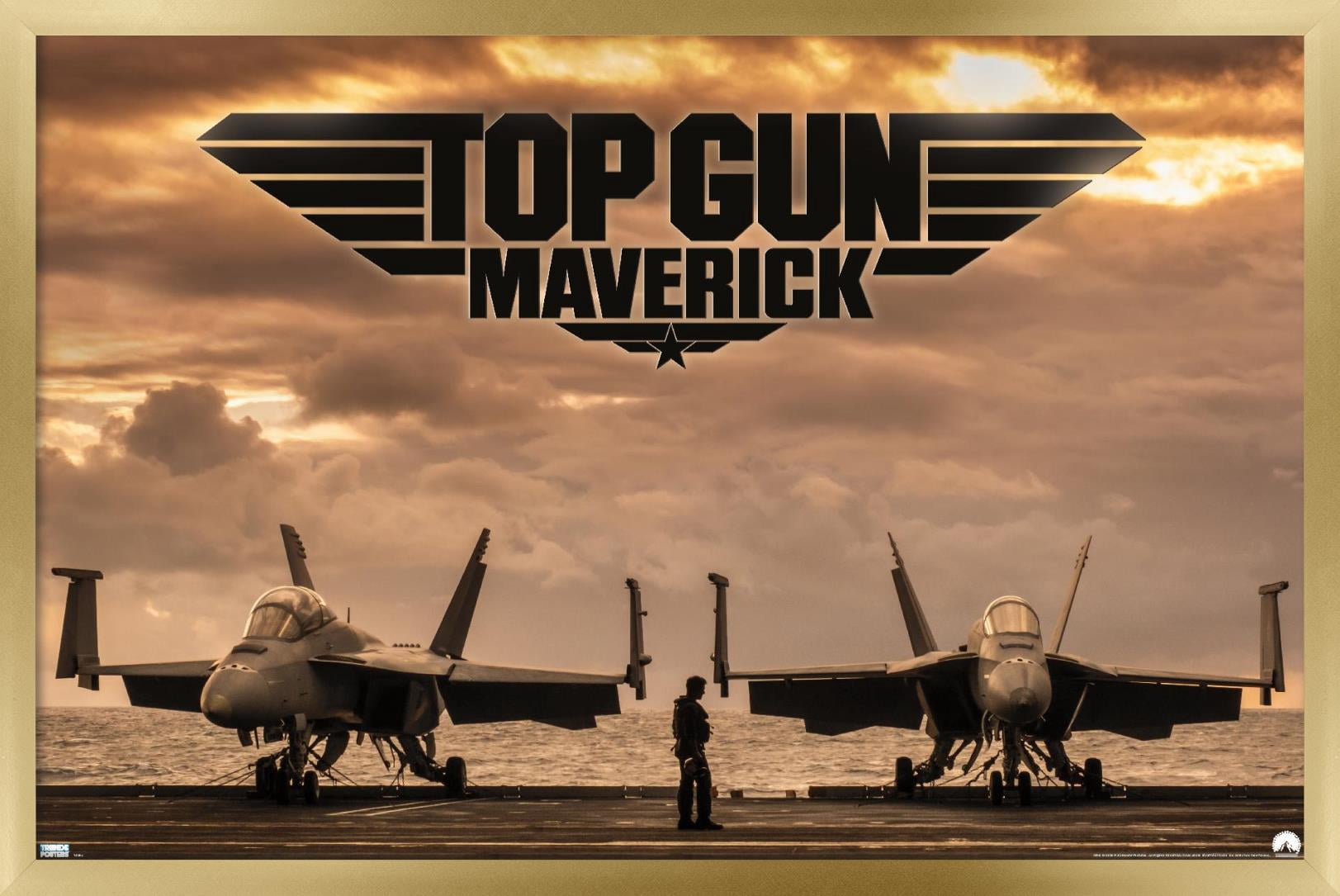 Top Gun: Maverick - Deck Wall Poster, 14.725" x 22.375" Framed