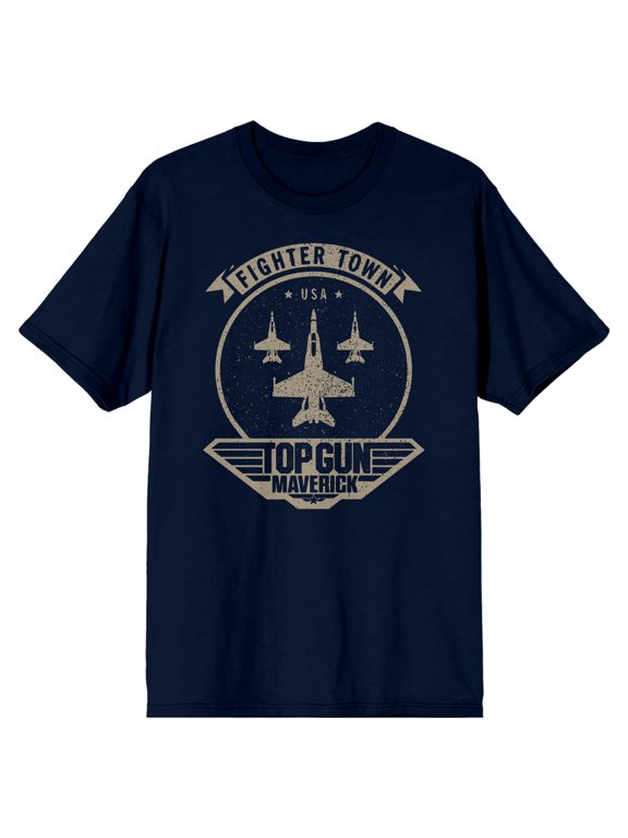 Top Gun Maverick Fighter Town Jets Men's Navy T-shirt-XL