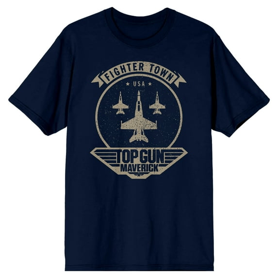 Top Gun Maverick Fighter Town Jets Men's Navy T-shirt-XXL