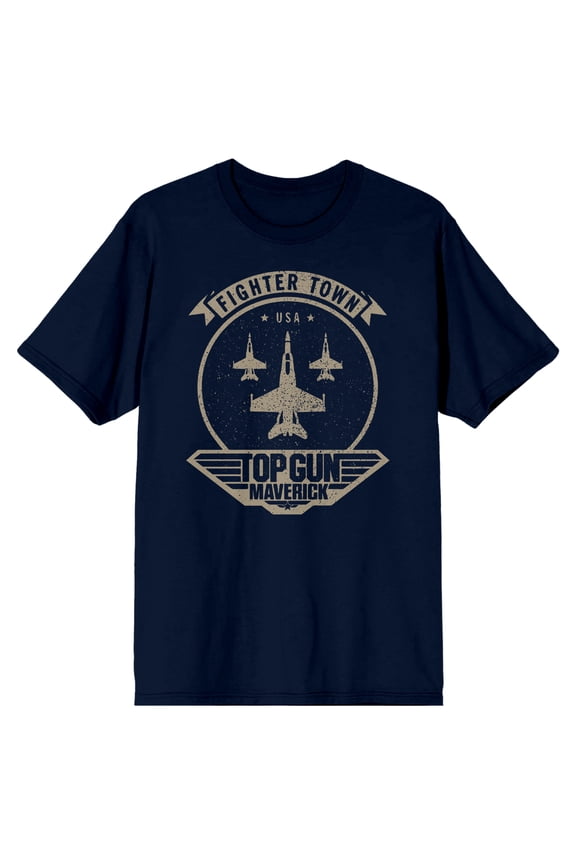 Top Gun Maverick Fighter Town Jets Men's Navy T-shirt-XXL