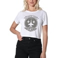 thumbnail image 1 of Top Gun Maverick Fighter Town Women's Crop Top T-Shirt, White, Large, 1 of 4