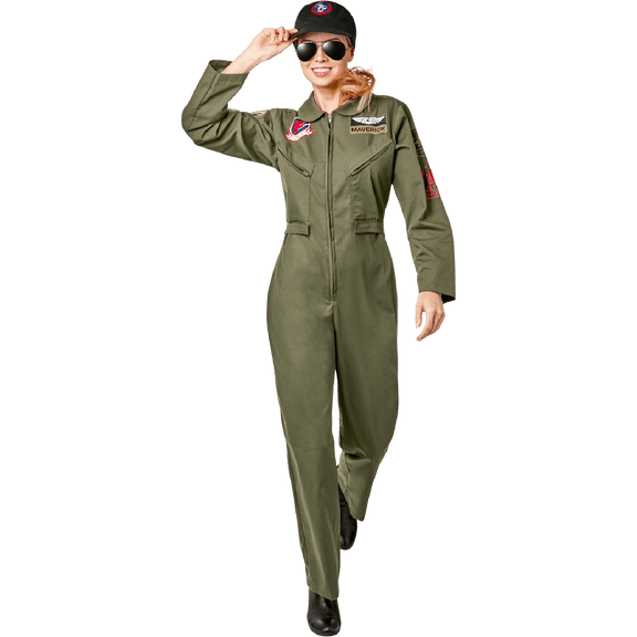 Top Gun Maverick Halloween Costume for Adults, Men's Size L (36/38), by Rubies