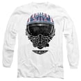 thumbnail image 1 of Top Gun Maverick Helmet Unisex Adult Long-Sleeve T Shirt, White, Medium, 1 of 4