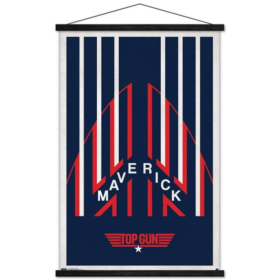 Top Gun - Maverick Helmet Wall Poster with Wooden Magnetic Frame, 22.375" x 34"