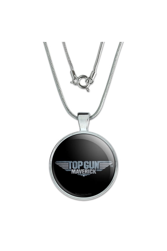 Top Gun: Maverick Logo 1" Pendant with Sterling Silver Plated Chain