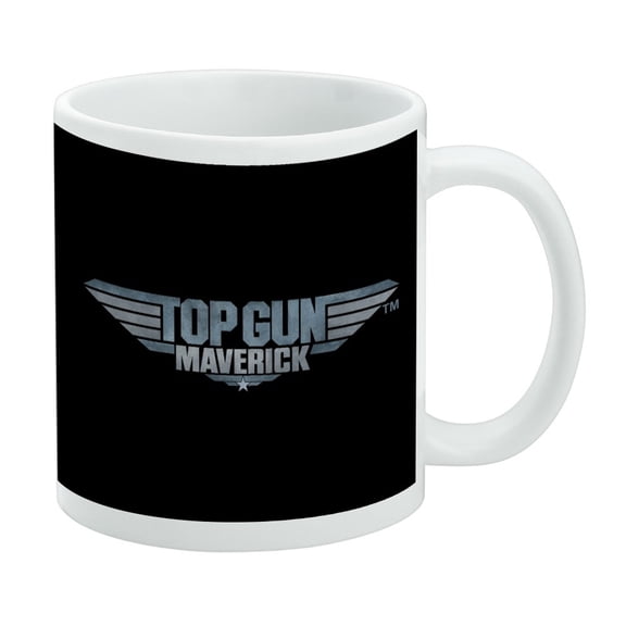 Top Gun: Maverick Logo Ceramic Coffee Mug, Novelty Gift Mugs for Coffee, Tea and Hot Drinks, 11oz, White