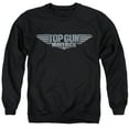 thumbnail image 1 of Top Gun: Maverick Logo Unisex Adult Crewneck Sweatshirt (Large) Black, 1 of 1