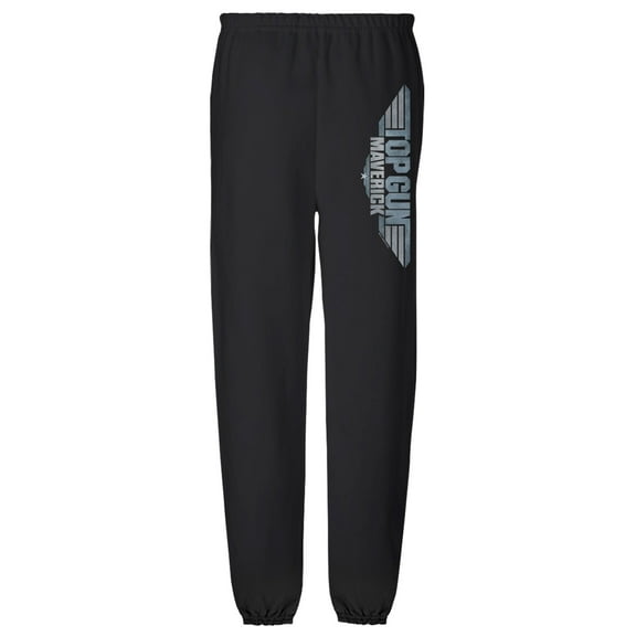 Top Gun: Maverick Logo Unisex Jogger Sweatpants with Pockets for Men and Women, Black, 2X-Large