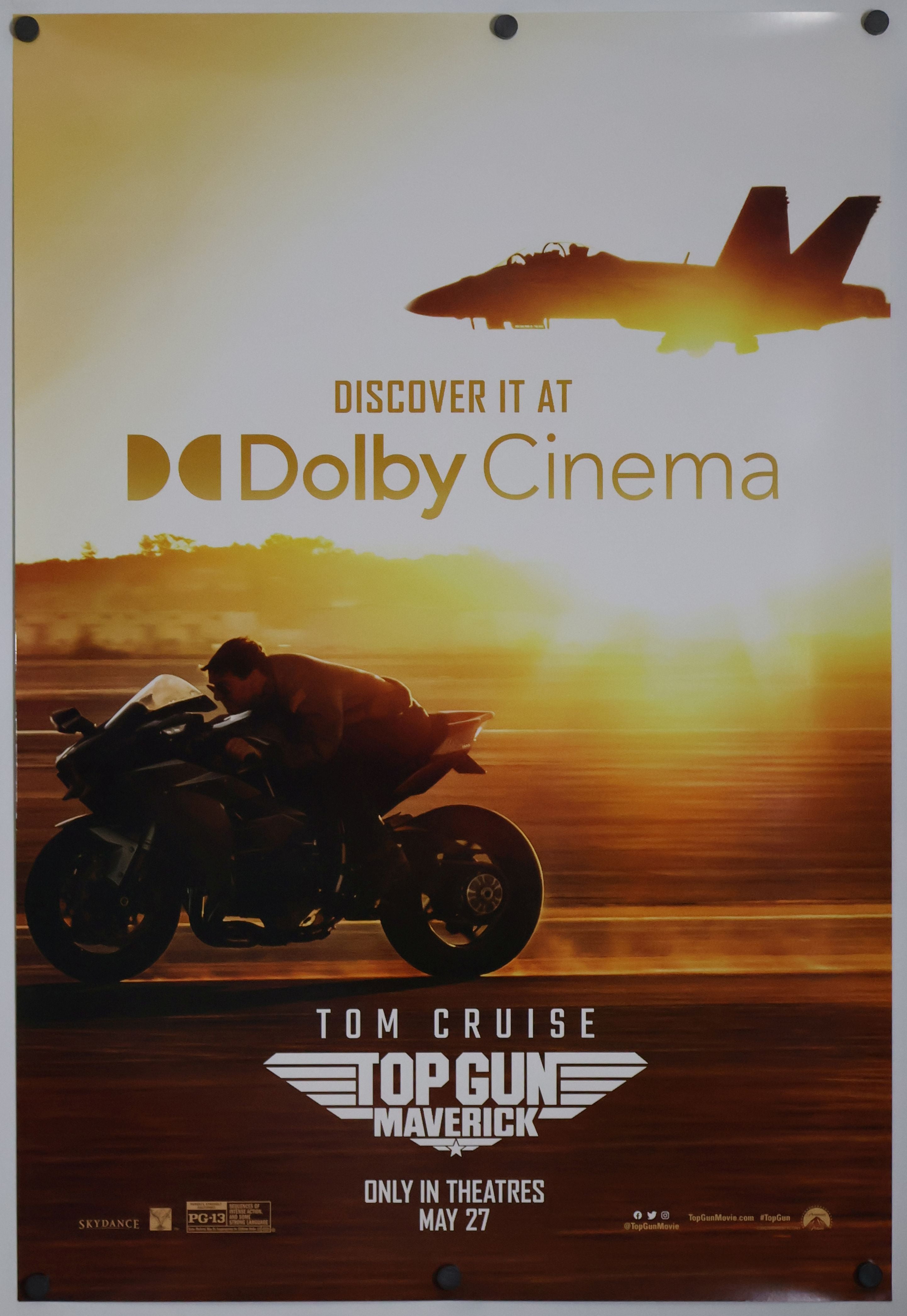 Top Gun Maverick Original Theatrical Movie Poster 2 Sided 27x40 Style C