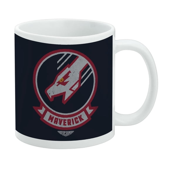 Top Gun: Maverick Patch Ceramic Coffee Mug, Novelty Gift Mugs for Coffee, Tea and Hot Drinks, 11oz, White