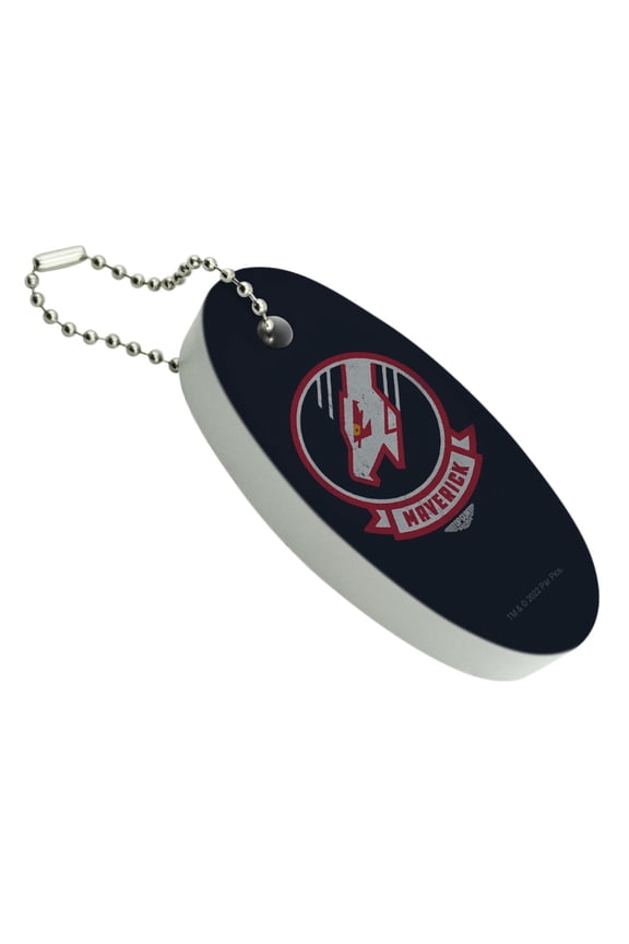 Top Gun: Maverick Patch Floating Keychain Oval Foam Fishing Boat Buoy Key Float