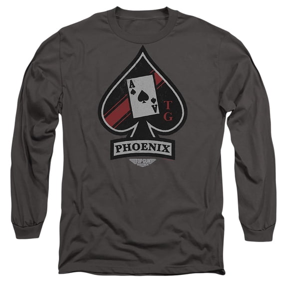 Top Gun: Maverick Phoenix Call Sign Unisex Adult Long-Sleeve T Shirt (Medium) Charcoal