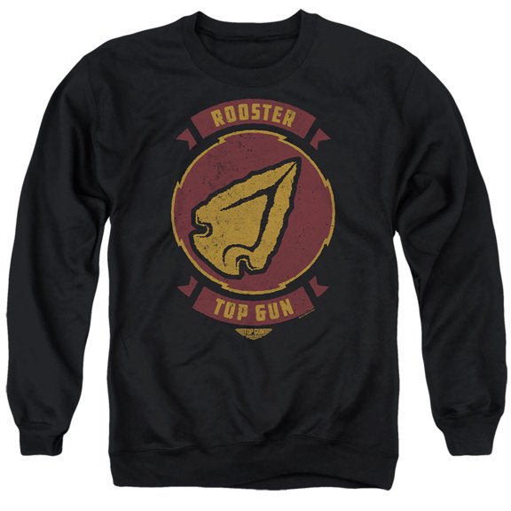 Top Gun: Maverick Rooster Call Sign Unisex Adult Crewneck Sweatshirt (Small) Black