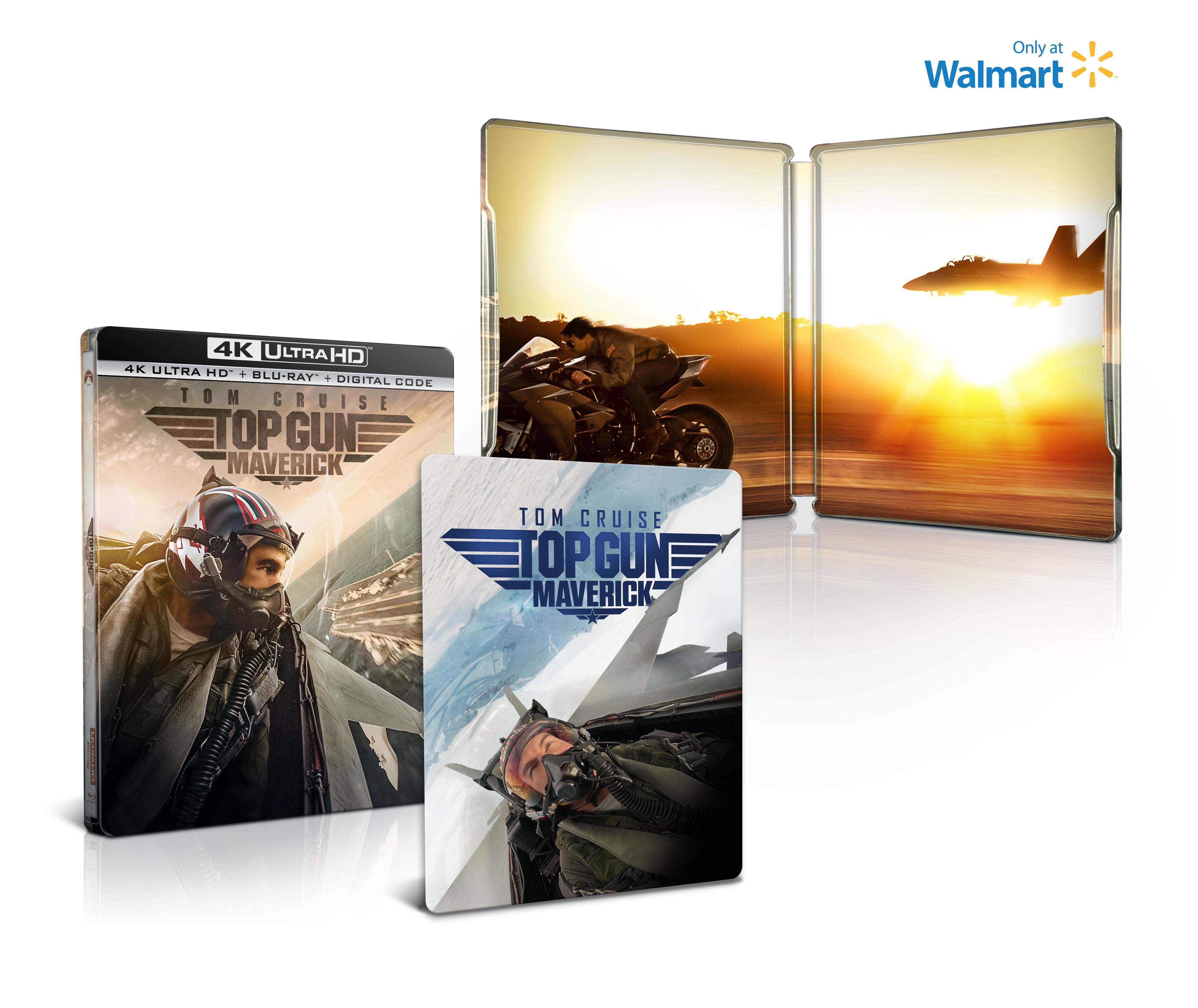 Top Gun: Maverick Steelbook with Exclusive Art on Lenticular Magnet (4K  Ultra HD + Blu-ray + Digital Copy) (Walmart Exclusive) 