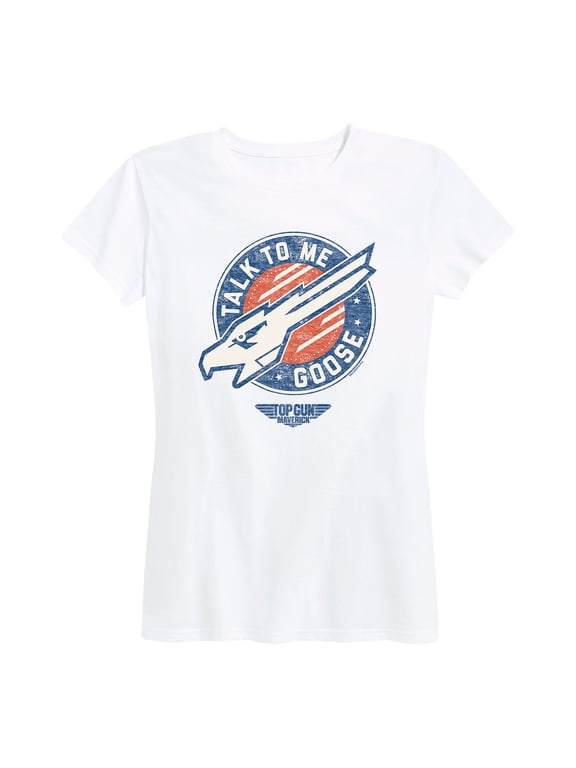 - Talk To Me Goose Women's Short Sleeve Graphic T-Shirt