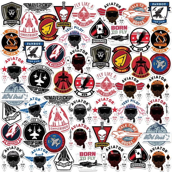Top Gun Maverick Variety 50Ct Sticker Pack