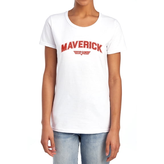 Top Gun Maverick Varsity Women's T Shirt, White, Small
