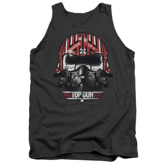 Top Gun Men's  Goose Helmet Mens Tank Charcoal