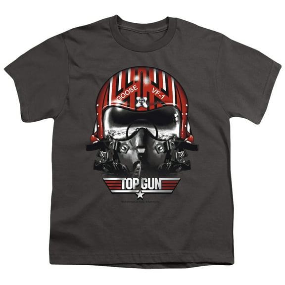 Top Gun Men's  Goose Helmet Youth T-shirt Charcoal