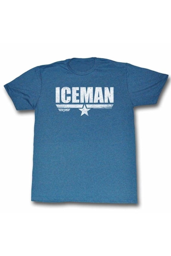 Top Gun Men's Ice Man Slim Fit T-shirt Navy Heather