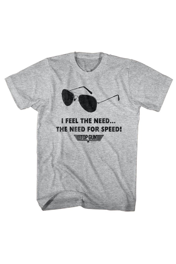 Top Gun Men's Speed Need T-shirt Glacier Tri Blend