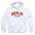 thumbnail image 1 of Top Gun Merlin Varsity Adult Pull-Over Hoodie, White, Medium, 1 of 4